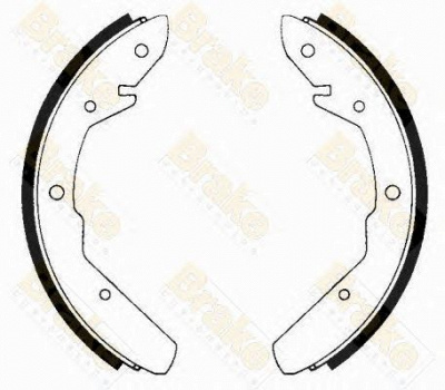 BRAKE ENGINEERING sh1149 -  Комплект тормозных колодок